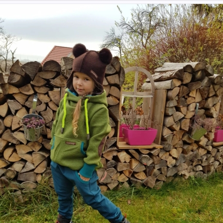 Set aus Walkhoodie und Softshellhose Gr. 86 bis 146
