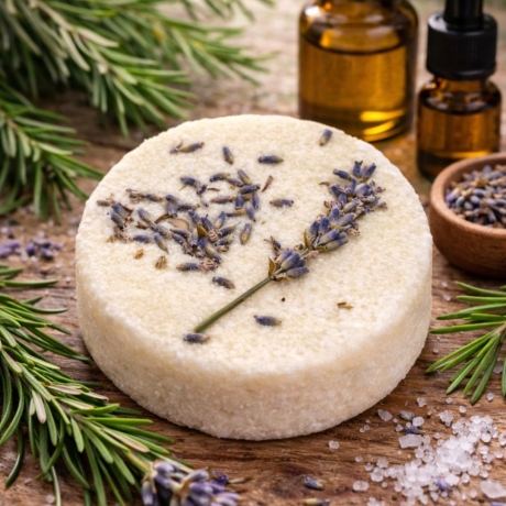 festes Shampoo „Lavendel-Teebaumöl vegan