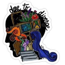 Laptop-Sticker dare to diverge