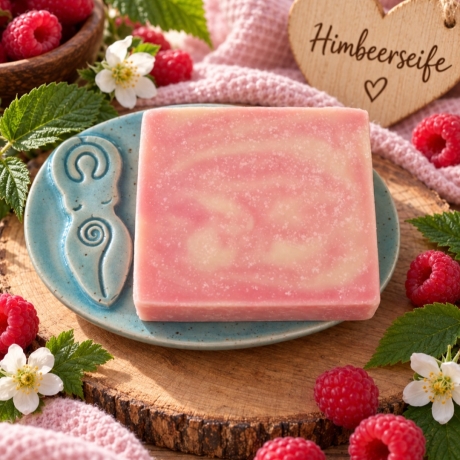Vegane Duschseife Himbeere