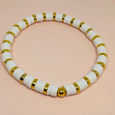 Personalisiertes Heishi Perlenarmband 