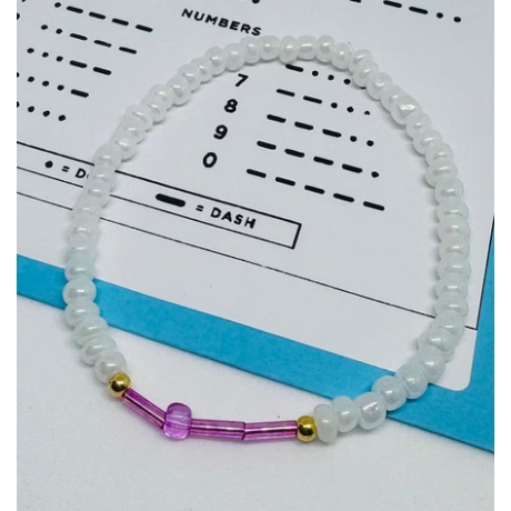 Morsecode Armband personalisiert Geheimschrift Initialen y2k boho