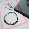 Patentante Armband mit Umschlag – Handgemacht Taufpate Taufpatin
