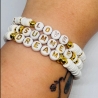 Personalisiertes Heishi Perlenarmband mit Wunschtext