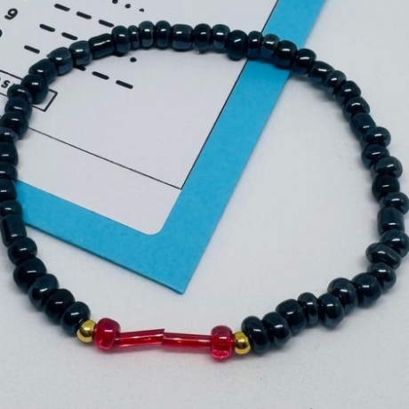 Morsecode Armband personalisiert Geheimschrift Initialen y2k boho