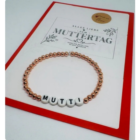 MAMA Armband personalisiert – Handgemacht mit Wunschtext
