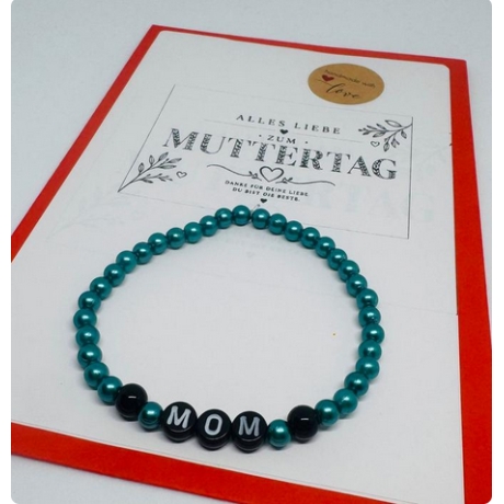 MAMA Armband personalisiert – Handgemacht mit Wunschtext