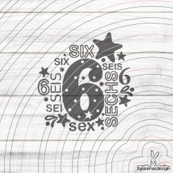 Sechs Plotterdatei SVG DXF 