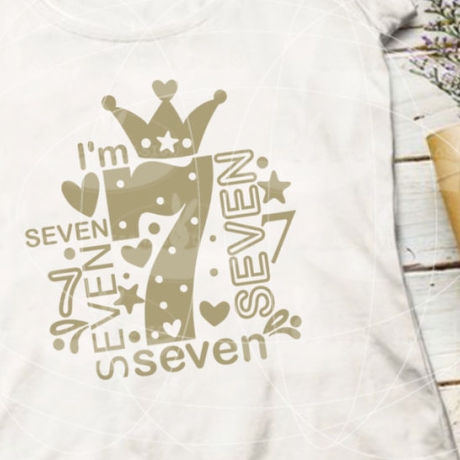 I'm seven Plotterdatei SVG DXF FCM