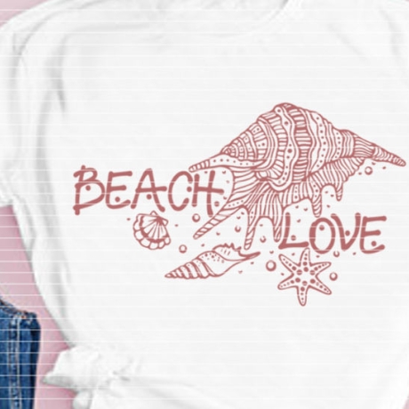 Beach Love Plotterdatei SVG DXF FCM