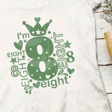 I'm eight Plotterdatei SVG DXF FCM