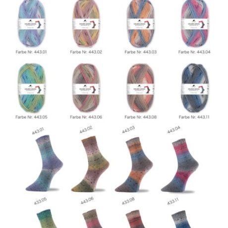 PRO LANA  Alicante 21 4-fädige Sockenwolle Fb. 443.08