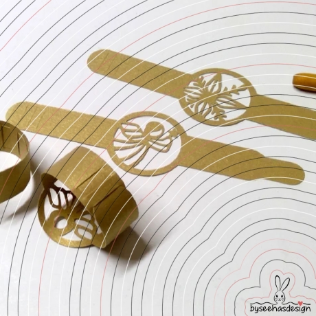 Serviettenringe Engel Sterne Plotterdatei SVG DXF