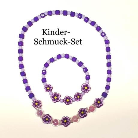 Kinder-Schmuckset aus Kette und Armband Kinderschmuck Kinder-Set