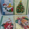 4 er Set Weihnachts Grußkarten Daimond Painting 5 Stück 16x16 cm