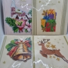 4 er Set Weihnachts Grußkarten Daimond Painting 5 Stück 16x16 cm