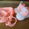Mütze und Schuhe Baby 2er-Set Babymütze Babyschuhe