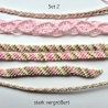 Set 2 Makramee Armband Diamant, Freundschaftsband, Textilschmuck