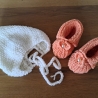 Mütze und Schuhe Baby 2er-Set Babymütze Babyschuhe