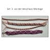 Set 3 Flechtwerk Armband, Textilschmuck, 19 cm Freundschaft