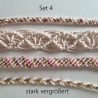 Set 4 Kumihimo Flechtarmband, Freundschaftband,Textilschmuck