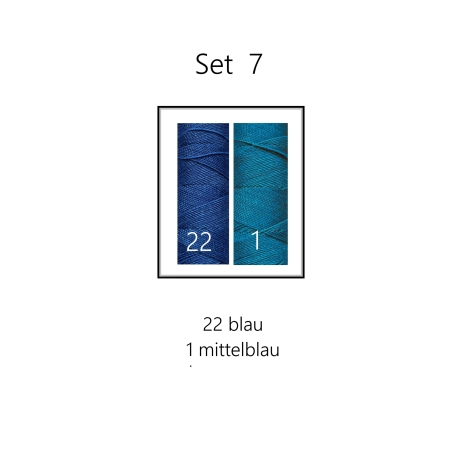 Set 8 - 2 schmale Makramee Armbänder und 1 Miyuki Delica Armband