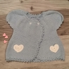 Baby-Set für Mädchen (Gr. 74/80), Jacke + Schleife + Schuhe 