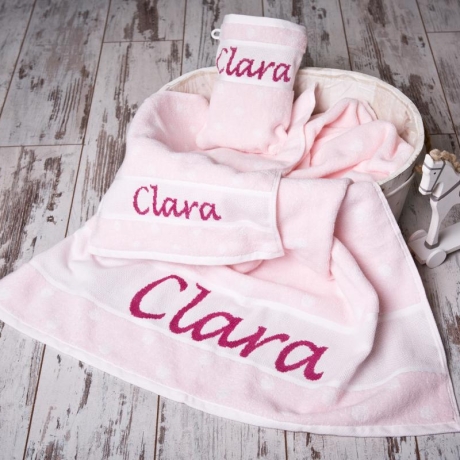 Geschenkset für Mädchen, handbestickt, personalisiert