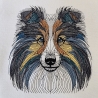 Shetland Sheepdog / Sheltie - 15.76 x 16.68 cm