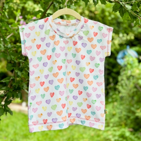 Shirt Bunte Herzen