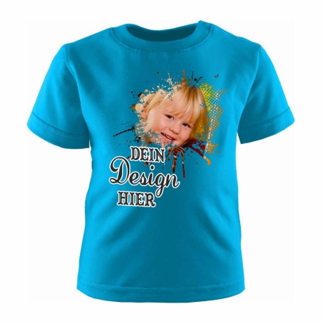 Baby & Kinder Kurzarm T-Shirt personalisiert mit Wunschmotiv