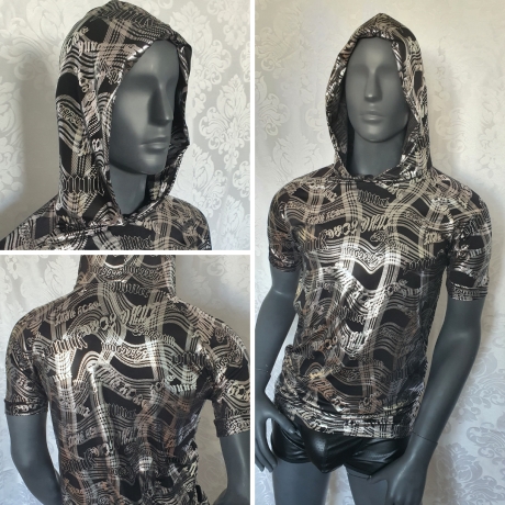 Selbstgeschneidertes Hoodie Shirt mit Raglanärmel