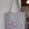 Shopper Marie Stickmotiv Mond hellgrau