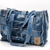 UPCYCLING  Jeans Shopper, Jeanstasche, Jeanspatchwork-Tasche