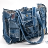 UPCYCLING  Jeans Shopper, Jeanstasche, Jeanspatchwork-Tasche