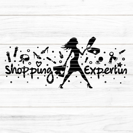 Shopping Expertin Plotterdatei SVG DXF FCM