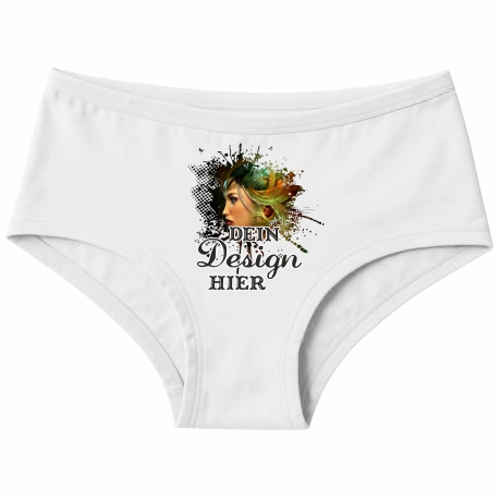 Damen Shorty personalisiert mit deinem Wunschmotiv