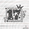 Zahl Siebzehn Plotterdatei SVG DXF