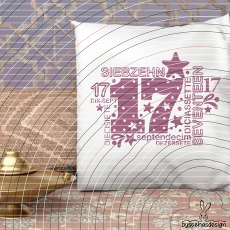 Siebzehn Plotterdatei SVG DXF 