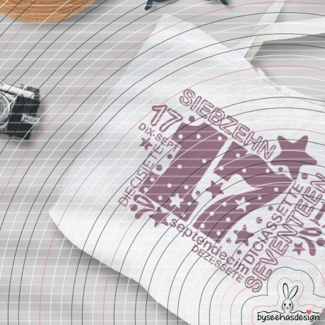 Siebzehn Plotterdatei SVG DXF 