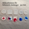 Silikon-Formen für Schmuckanhänger 5er-Set Gießform Epoxidharz