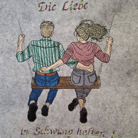 mit Schwung... - 19.01 x 23.87 cm