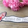 Stickdatei 3D-Anhänger SINGLE ON TOUR, 3D-Stick, Lesezeichen