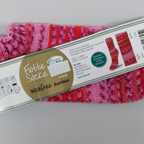 Gestrickte Sneaker Socken Gr.38/39 wollfrei mit Bambus