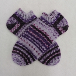 Gestrickte Sneaker Socken Gr.38/39 wollfrei & vegan mit Bambus