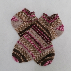 Gestrickte Sneaker Socken Gr.40/41 wollfrei & vegan mit Bambus
