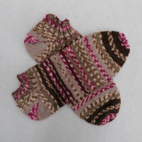 Gestrickte Sneaker Socken Gr.40/41 wollfrei & vegan mit Bambus