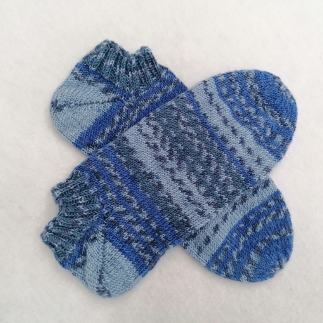 Gestrickte Sneaker Socken Gr.40/41 wollfrei & vegan mit Bambus