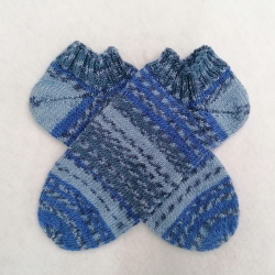 Gestrickte Sneaker Socken Gr.40/41 wollfrei & vegan mit Bambus