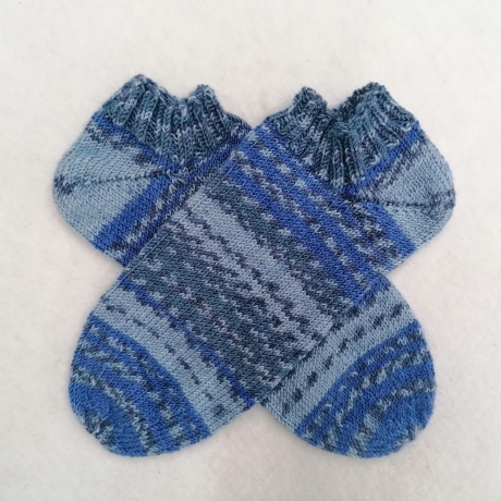 Gestrickte Sneaker Socken Gr.40/41 wollfrei & vegan mit Bambus